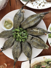 Cá khế nướng, món mới... 