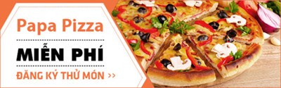 Thưởng thức bánh Pizza miễn phí