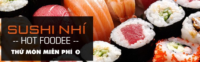 Thưởng thức sushi đầy hấp dẫn