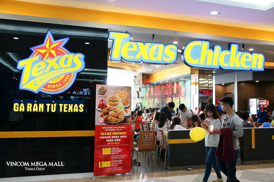 texas chicken Vincom mega thảo điền