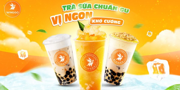 Trà Sữa Winggo - Trà Sữa Kem Trứng Nướng & Trà Hoa Quả - Rạch Bùng Binh