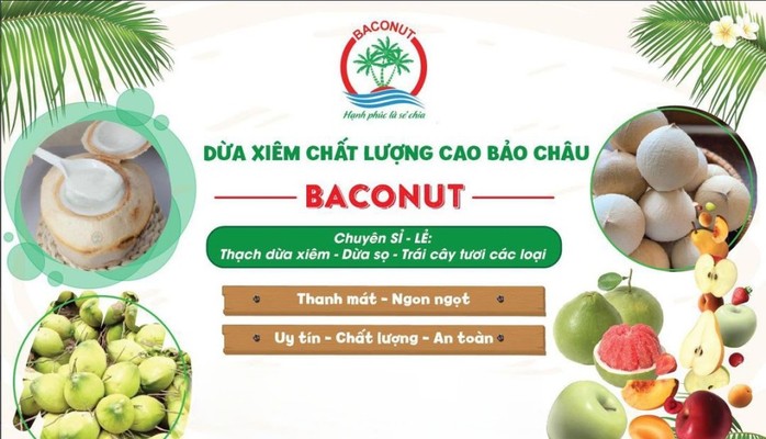 Dừa Xiêm Bảo Châu ( BACONUT ) - Kem Dừa Thái - Lý Thường Kiệt