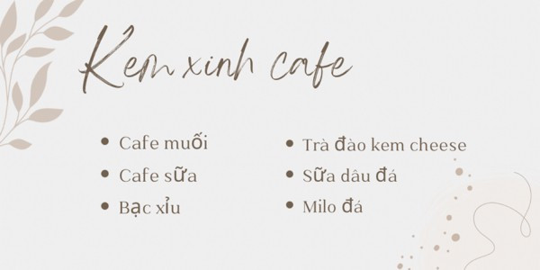 Kem Xinh Cafe Muối - Đồ Uống - Vĩnh Hưng