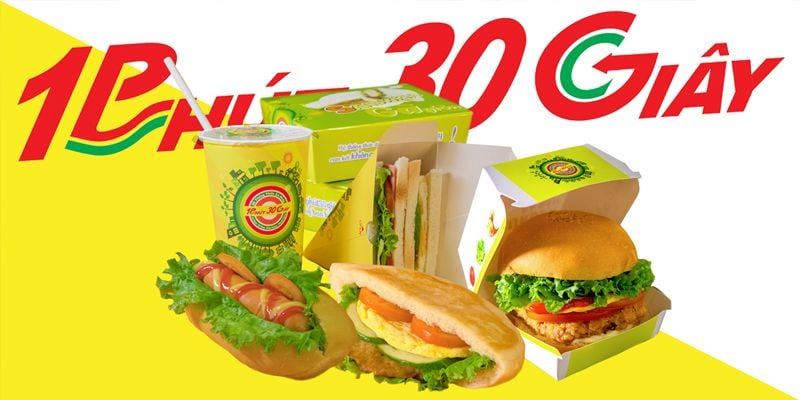 Hệ Thống Ăn Sáng 1 Phút 30 Giây - Sandwich, Hotdogs & Hamburger