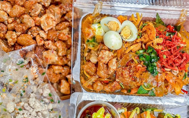 Bánh Tráng Nhà Dâu - Bánh Tráng Mỡ Hành Tóp Mỡ & Chấm Mỡ Hành Bơ