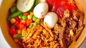 Mì Trộn Indomie & Xiên Que - Bếp Gạo - 21 Cửu Long - Shop Online