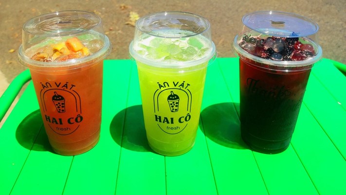 Ăn Vặt Hai Cô - Trà Trái Cây & Bánh Tráng Trộn