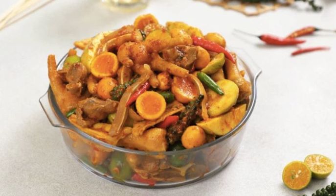 Chân Gà & Trứng Non Sốt Thái Chăm Bi Food - Nhà Vuông