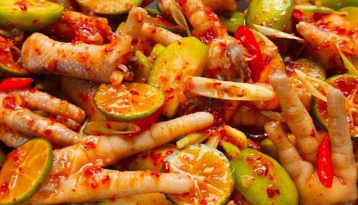 Ăn Vặt Thái Hiền - Chân Gà Sốt Thái - 100 Trần Phú