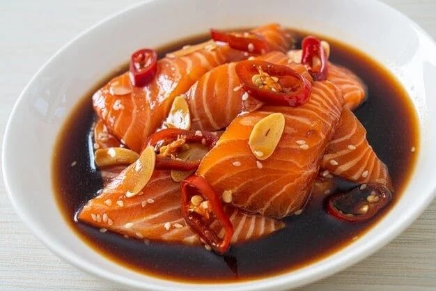 Cá Hồi Ngâm Tương A Chen