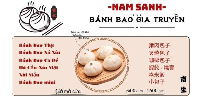 Bánh Bao Nam Sanh - Hậu Giang