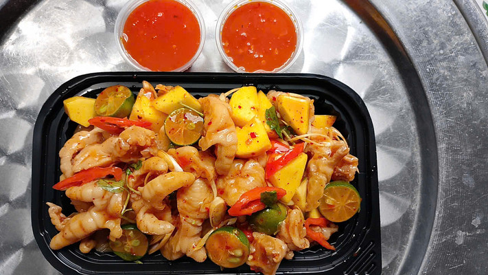 Chân Gà Sốt Thái Hữu Tâm - Tré Trộn & Chân Gà Mix - Đường ĐT 743