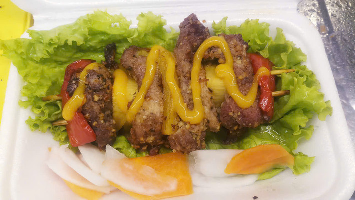 Da Gà Chiên Giòn - Xiên Bò HK - Võ Văn Vân