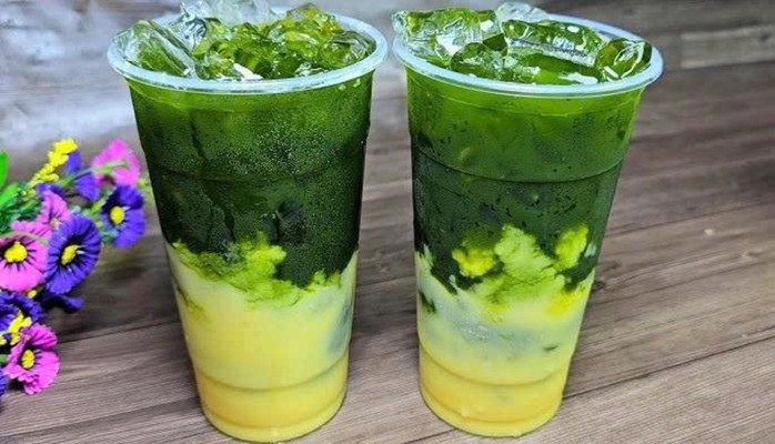 Đồ Mát Nhà Làm - Rau Má, Hạt É & Nước Dừa