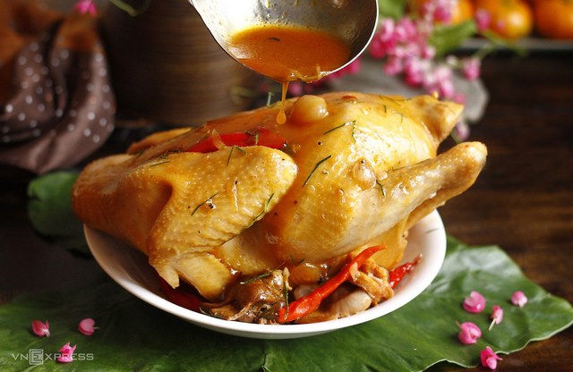 GÀ Hấp Mắm Nhĩ - Anh food