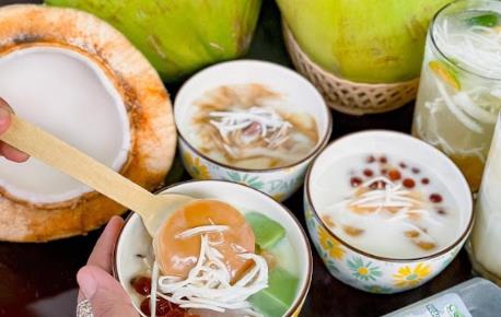 Trà Sữa Dừa Mix & Nước Dừa Dầm - Thế Giới Dừa - Núi Thành