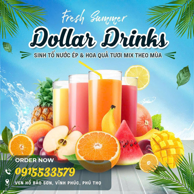 Dollar Drinks & Fruits - Hoa Quả Tươi Mix - Ven Hồ Bảo Sơn