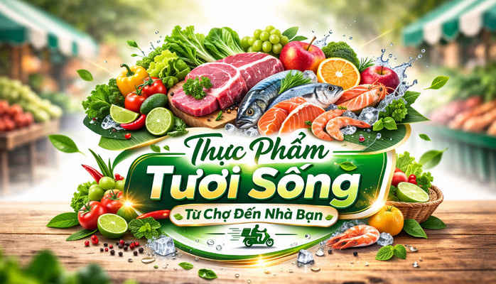 Chợ Gò Công - Rau, Thịt & Hải Sản - Đường 17