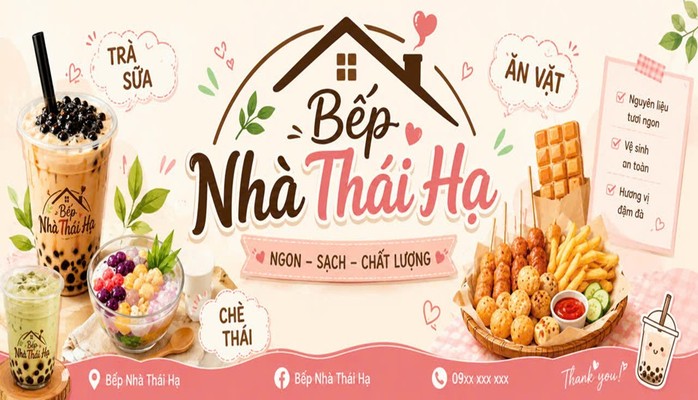 Bếp Nhà Thái Hạ - Trà Sữa, Chè Thái & Ăn Vặt - 30 Sư Đoàn 3 Sao Vàng