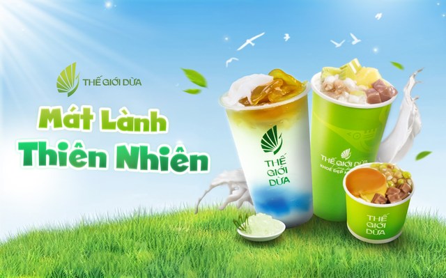 Trà Sữa Olong, Cà Phê Dừa & Nước Dừa - Thế Giới Dừa - 387 Nguyễn Văn Linh