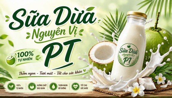 Sữa Dừa Nguyên Vị PT