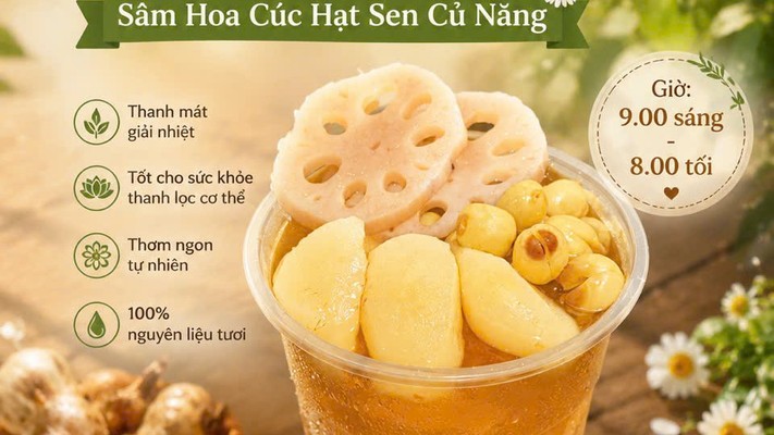 Sâm Hoa Cúc, Cà Phê & Sữa Hạt - Một Ngày Tốt Lành