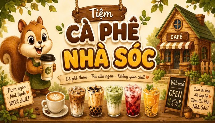 Tiệm Cà Phê Nhà Sóc - 283 Nguyễn Huệ