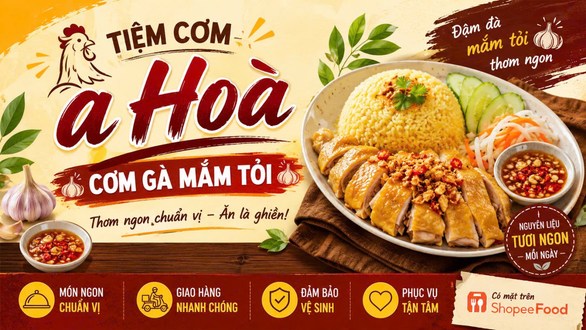 Tiệm Cơm A Hoà - Cơm Gà Mắm Tỏi