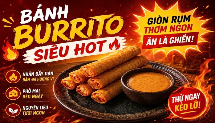 BÁNH BURRITO 7 SIU QUY NHƠN - 393A Nguyễn Huệ