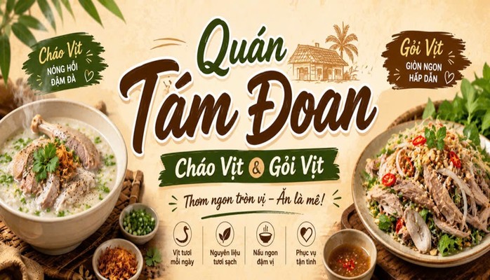 Quán Tám Đoan - Cháo Vịt & Gỏi Vịt - 01 Tô Hiệu