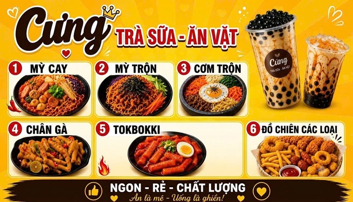 CƯNG - Trà Sữa & Ăn Vặt - 151 Trần Phú