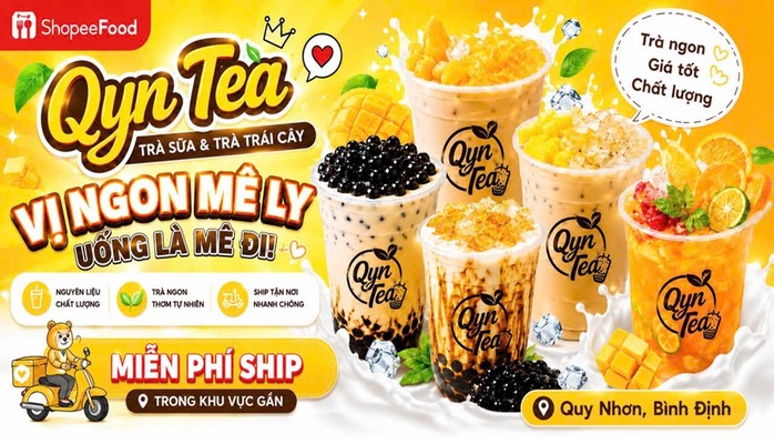 Qyn Tea - Trà Sữa & Trà Trái Cây - 205 Tố Hữu