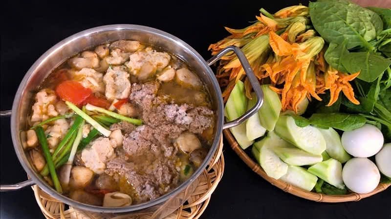 Lẩu Cua Đồng, Gỏi Gà Tai Heo & Nem Thính Nam Định - Đô Lương