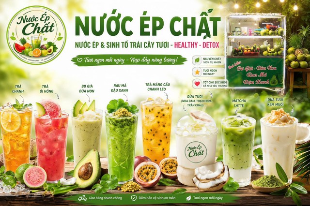Quỳnh - Trà Hoa Quả Nhiệt Đới, Nước Ép Nguyên Chất & Sinh Tố - 35 Lạc Long Quân