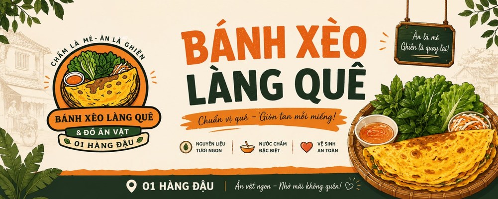 Bánh Xèo Làng Quê & Đồ Ăn Vặt - 01 Hàng Đậu