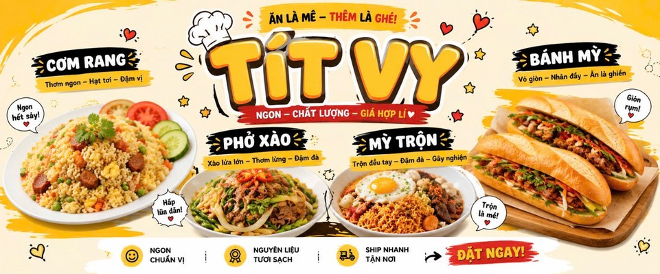 Tít Vy Ăn Vặt - Mì Trộn Indomie, Bánh Mì, Cơm Rang - Cửa Bắc