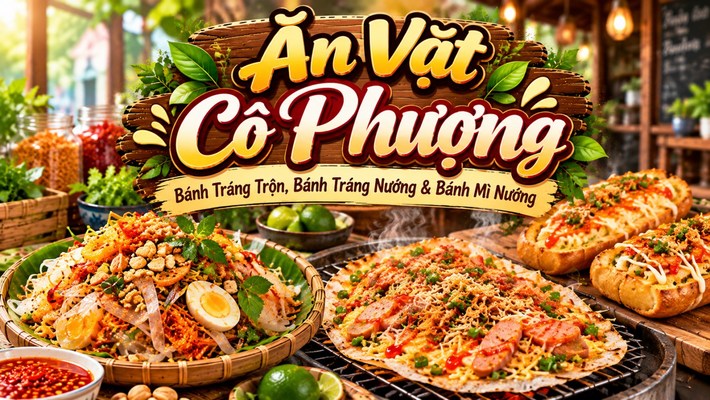 Ăn Vặt Cô Phượng - Bánh Tráng Trộn, Bánh Tráng Nướng & Bánh Mì Nướng