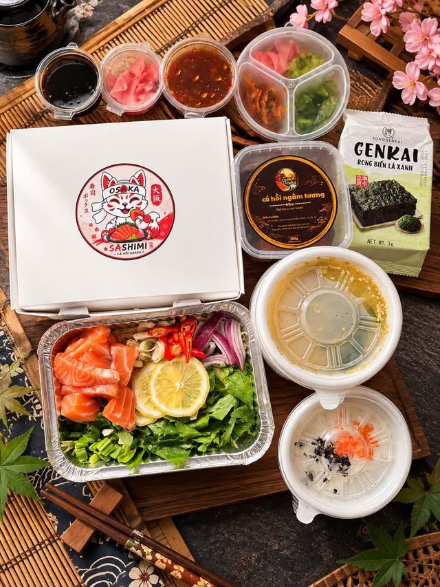Cá Hồi Osaka - Cơm Cá Hồi Ngâm Tương & Cơm Sushi - Đường Khu B