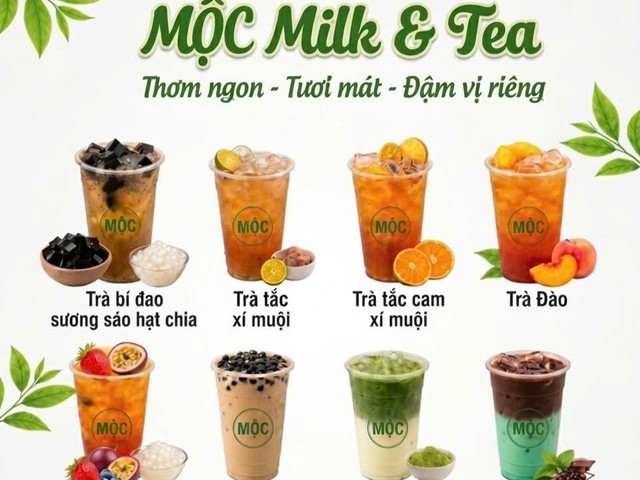 Trà Bí Đao, Trà Sữa & Latte - MỘC Milk & Tea - 84 Y Nuê