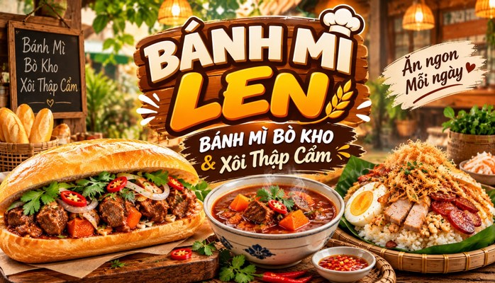BÁNH MÌ LEN - BÁNH MÌ BÒ KHO & Xôi Thập Cẩm
