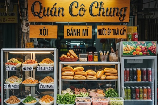 Quán Cô Chung - Xôi, Bánh Mì & Trà Trái Cây - Khâm Thiên