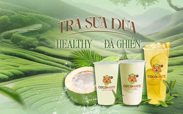 Trà Sữa Dừa, Matcha Sữa Hạt & Nước Dừa Mix - Cocomate - 272A Pasteur