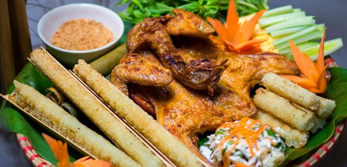 Gà Quay Lửa Nướng - La Sơn Phu Tử