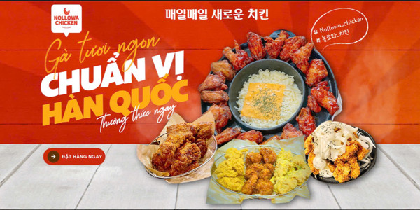 Nollowa Chicken - Ẩm Thực Hàn Quốc - Lê Đại Hành