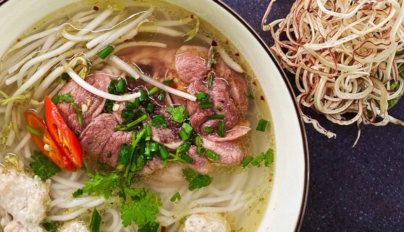 Bún Cây Me - Giò Heo Sườn Mọc Chả