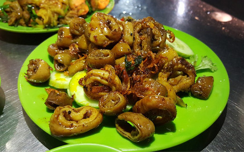 Lòng xào & ốc