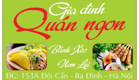 Gia Đình Quán Ngon - Bánh Xèo & Nem Lụi - 153A Đội Cấn