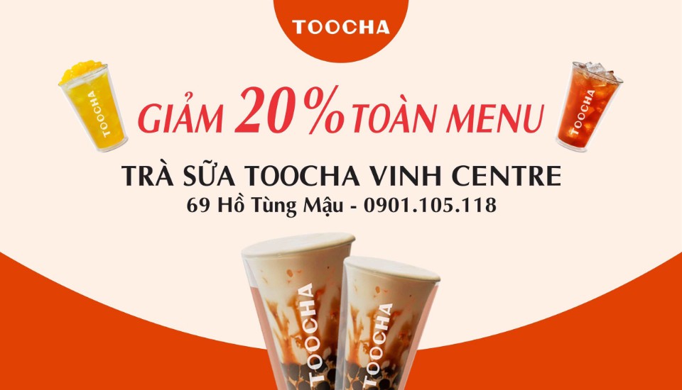 Trà Sữa Toocha - TTTM Vinh Center ở Thành Phố Vinh, Nghệ An | Foody.vn
