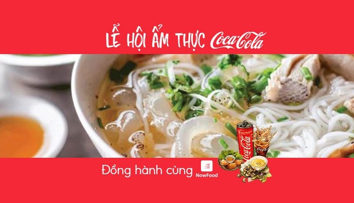 FoodFest - Cô Út - Bún Chả Cá & Cháo Hào - Nowfood x Coca