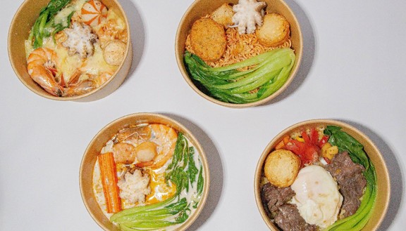 Cơm Chiên Dương Châu & Mì Trộn Tóp Mỡ Trứng Lòng Đào - Mix Food - Quốc Lộ 1K